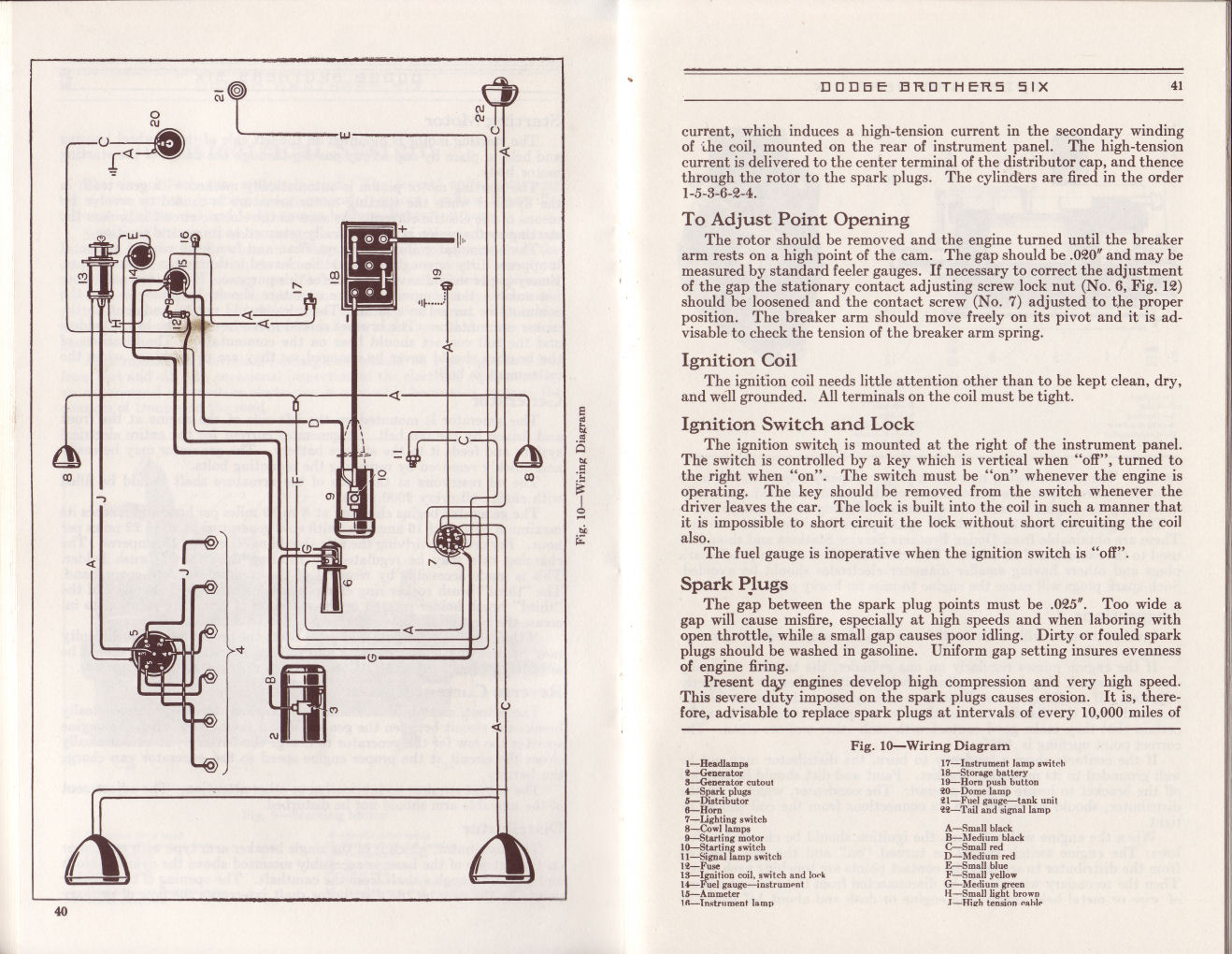 1930 Dodge Six Instruction Book Page 1